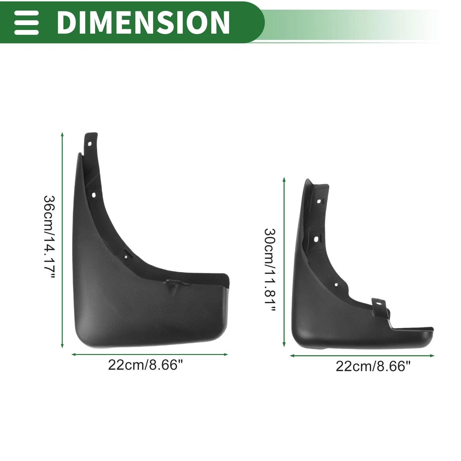Mud Flaps Splash Guards Set of 4 for Nissan X-Trail (1998)