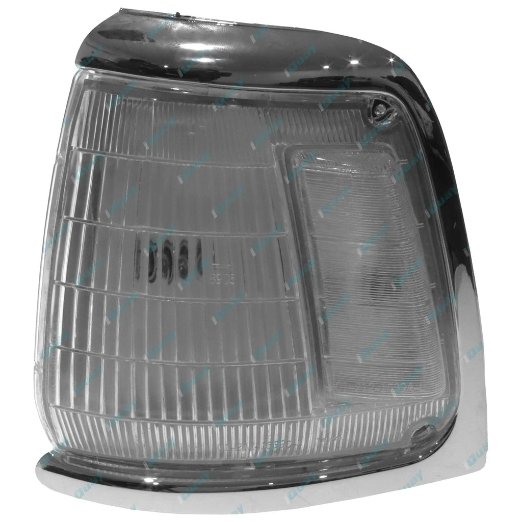 LH Chrome Corner Light W/ Clear Hump for Toyota Hilux LN85 RN85 4cyl 2.4L 91-97