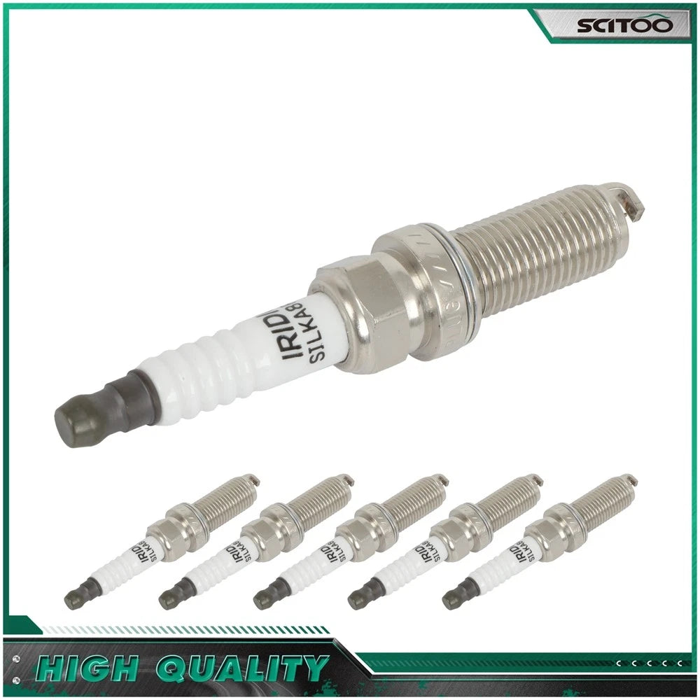 Set of 6 Iridium Spark Plugs for Maserati Ghibli Levante Quattroporte (2014–2023)