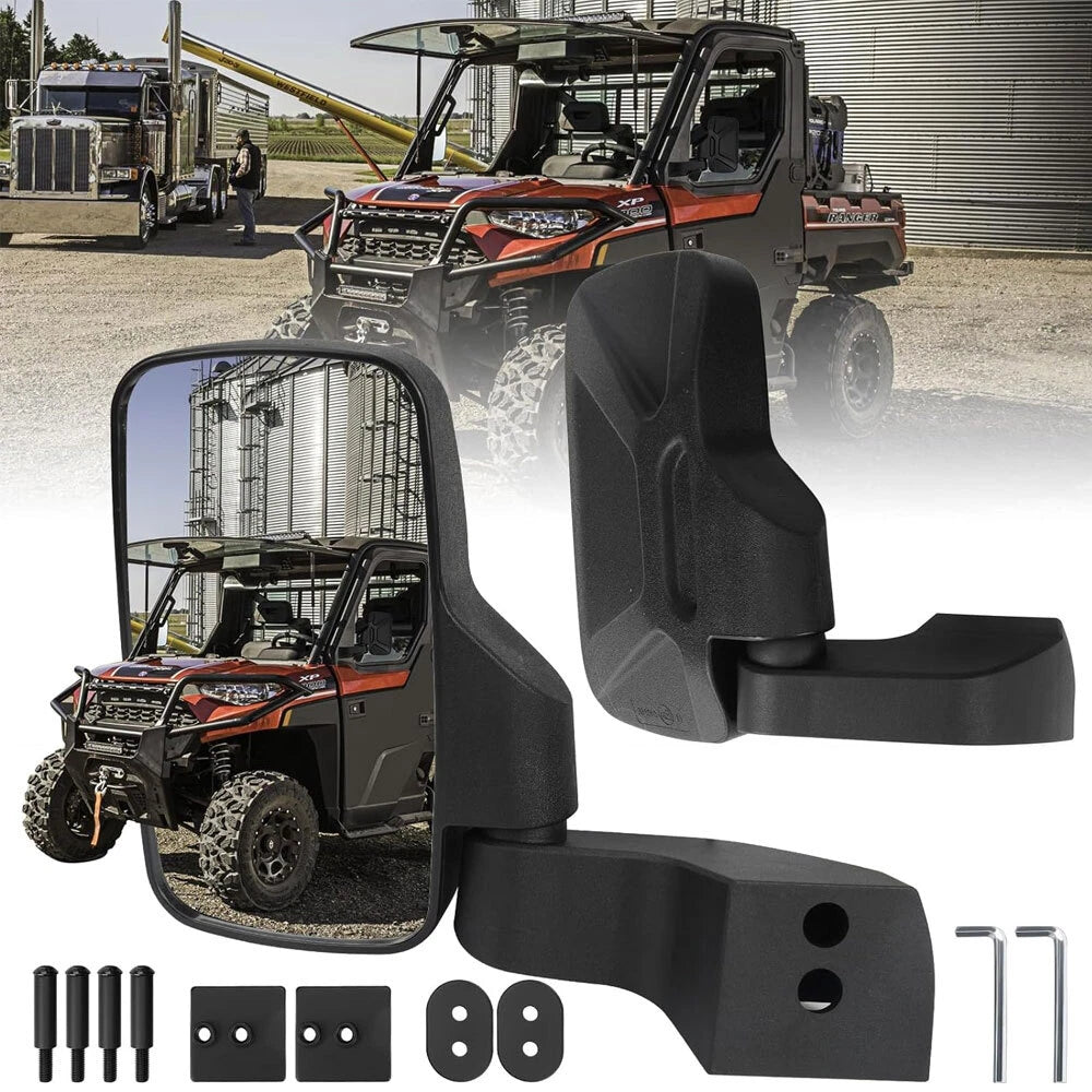 Upgraded UTV Mirrors for Polaris Ranger Crew SP XP 570 1000 (2018–2024)
