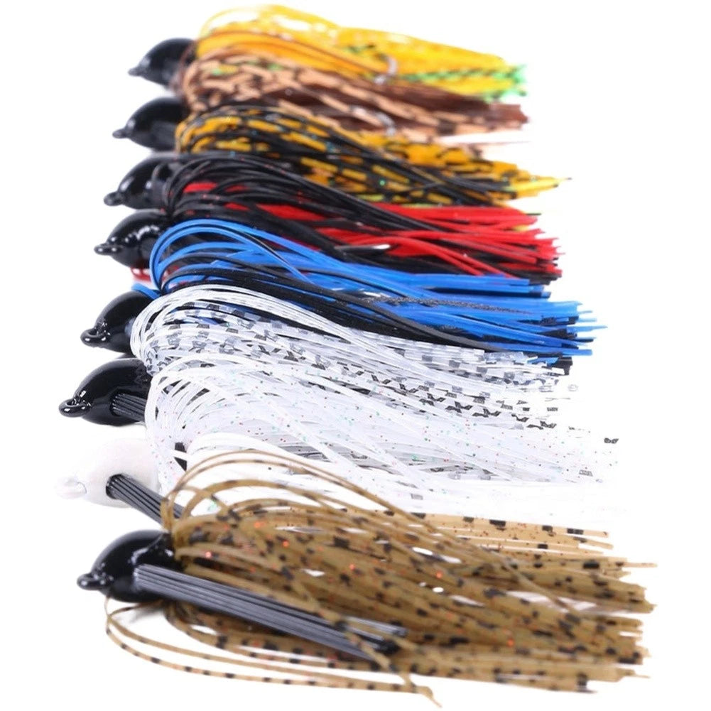 10g Lure Fishing Jig Hooks for Bass Trout Angling (Pointed High Carbon)