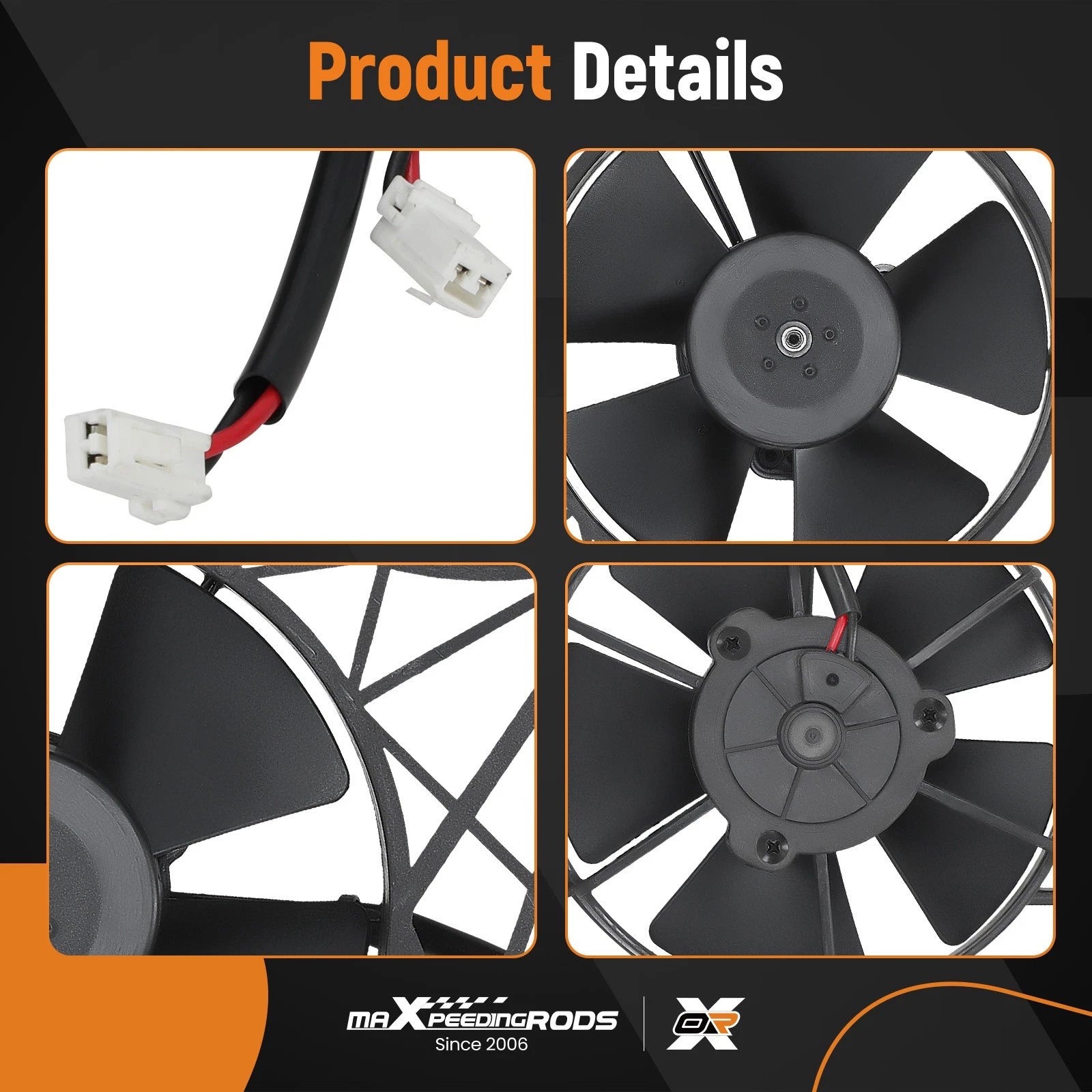 Radiator Fan with Bracket for Harley V-Rod VRSCB VRSCDF VRSCDX (2002–2006)