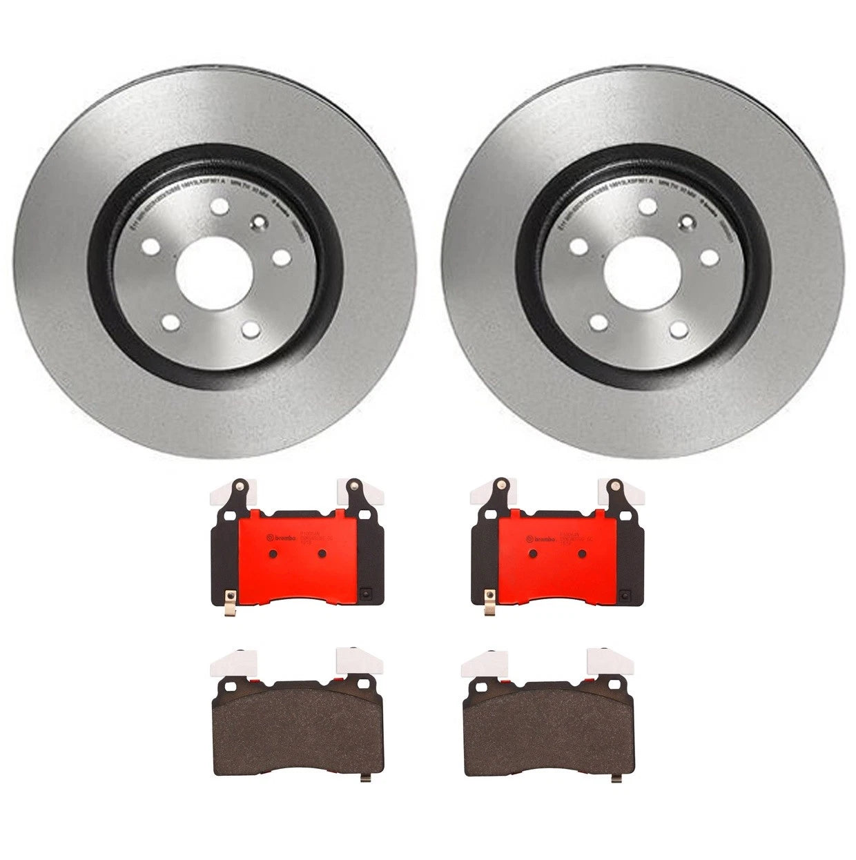 Brembo Front Brake Kit 355mm Disc Rotors & Ceramic Pads for Chevrolet Camaro SS (2010–2015)