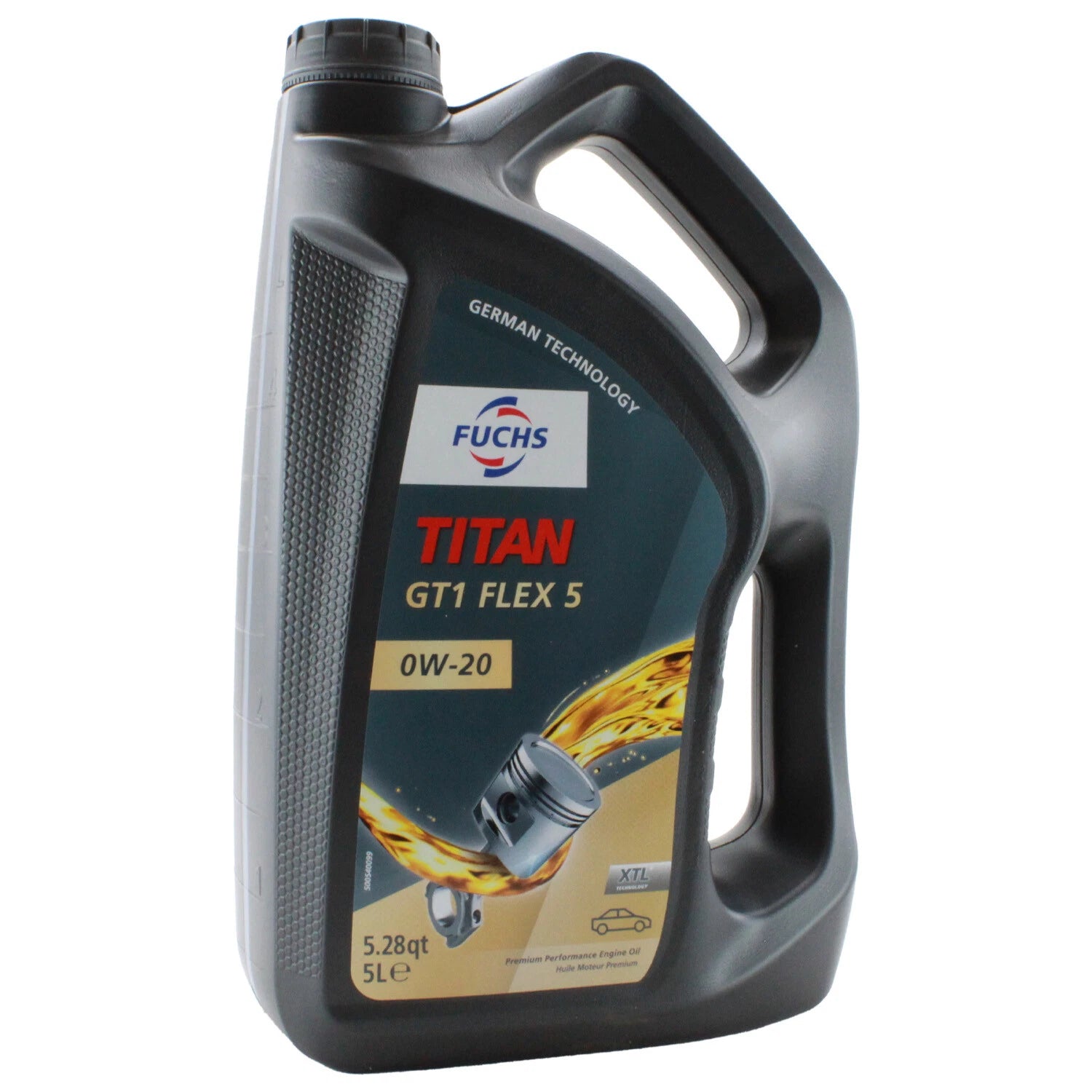 3X 5L Fuchs TITAN GT1 FLEX 5 SAE 0W-20 Engine Oil for Acura Honda