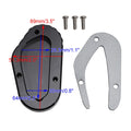 Kickstand Enlarge Pad for Bonneville T100 T120 (2018–2023) Titanium