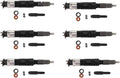 Set of 6 Fuel Injectors 4045T 6068T 095000-6492 for John Deere E210LC E240LC 670G