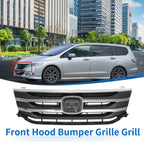 Front Upper Bumper Grille for Honda Odyssey (2011–2012) Chrome
