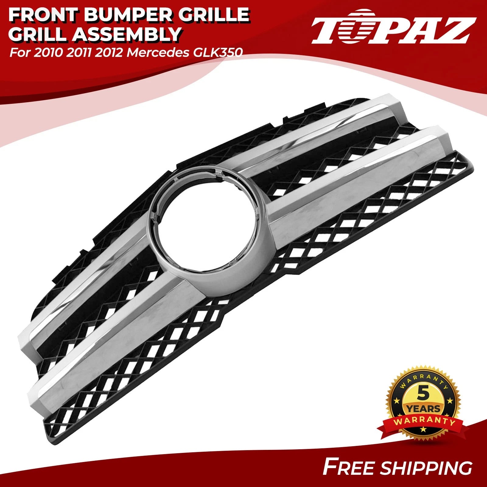 Front Bumper Grille for Mercedes GLK350 (2010–2012)