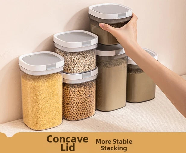 Layered Canister with Measuring Tool for Coffee Use (12.3x12x10cm)