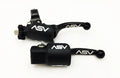 ASV F3 Shorty Black Front Brake Clutch Perch Levers for Honda TRX250R (1987–1989)