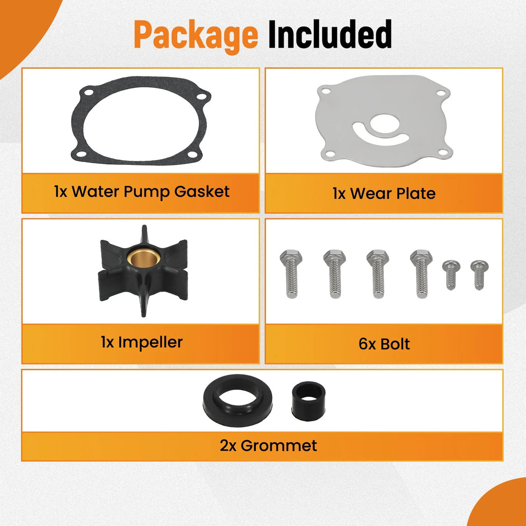 Impeller Kit for Johnson Evinrude V4 120-130hp (1994–2001)