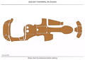 EVA Pads for Chaparral 254 Sunesta (2007) - Teak Deck Floor