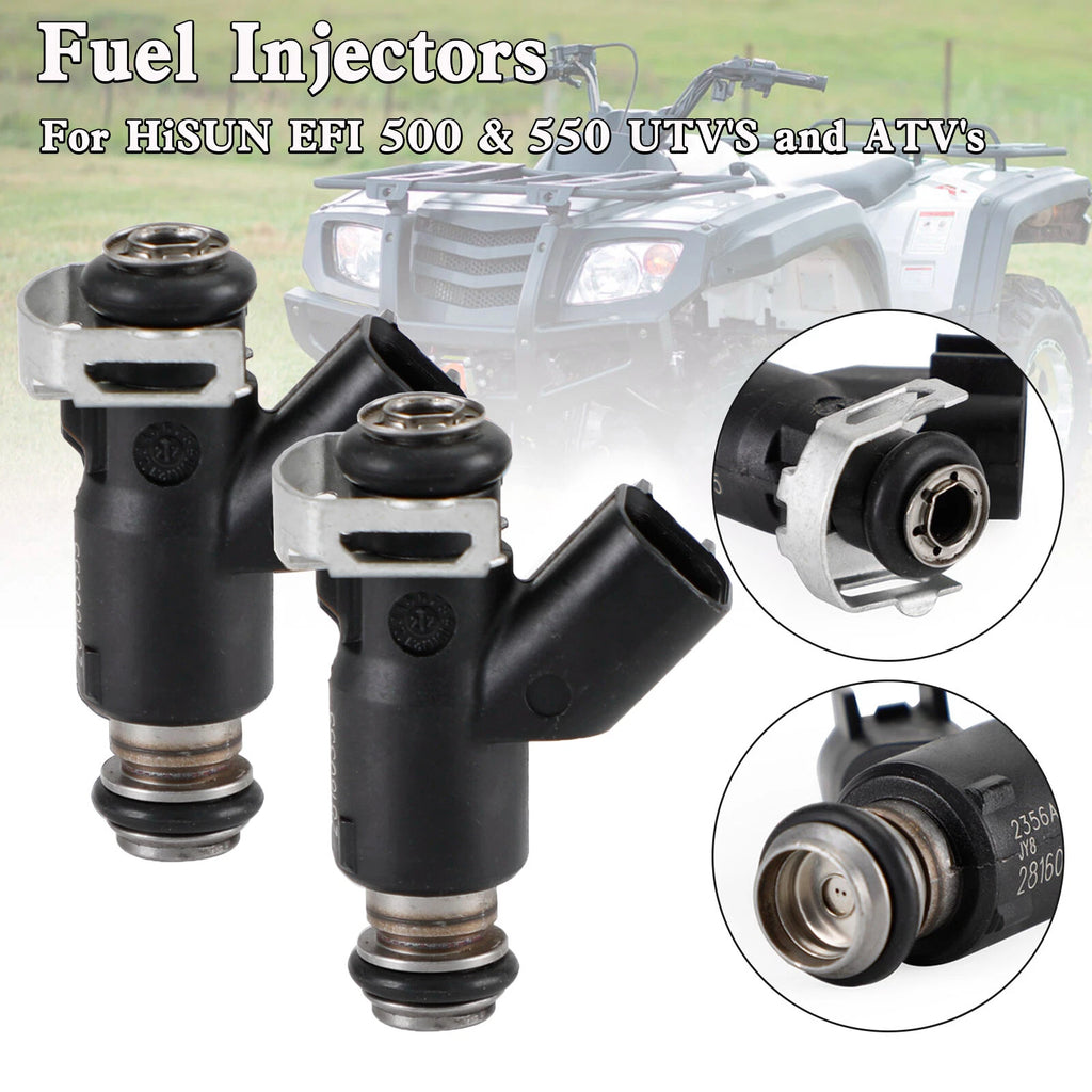 2X Fuel Injector 28160355 16400-004C-0000 for HiSun EFI UTV550 MSU500 HS500 T9