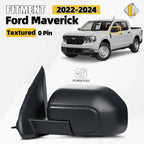 Side Mirror for Ford Maverick (2022–2024) Manual Fold Textured Left 0 Pin