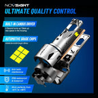2X 9004 LED Headlight Bulbs for NOVSIGHT (60000LM, 6500K)