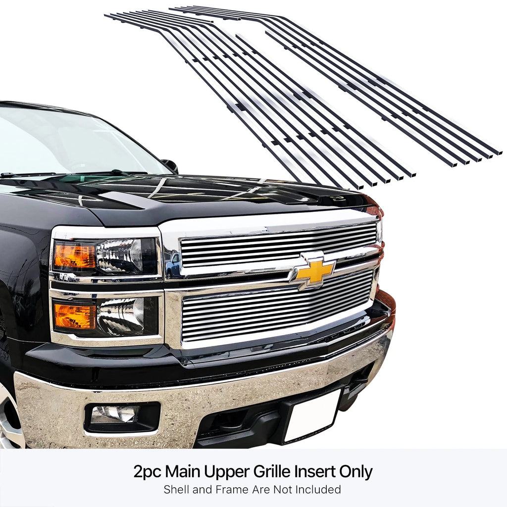 Stainless Steel Billet Grille Insert for Chevy Silverado 1500 (2014-2015)