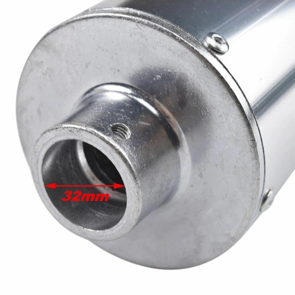 Exhaust Muffler for 110cc-150cc Dirt Pit Bike ATV Quad Buggy (Fit 32mm)