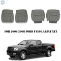 Set of 2 Leather Seat Covers for Ford F150 Lariat XLT (2004–2008) Gray