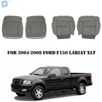 Set of 2 Leather Seat Covers for Ford F150 Lariat XLT (2004–2008) Gray
