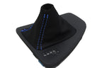 Automatic Shift Boot Cover for BMW E90 (2005–2013) Carbon Fiber Blue Stitch