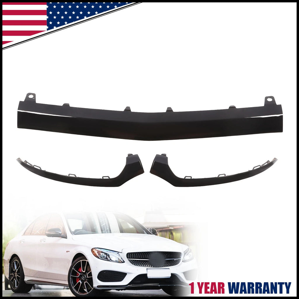 Front Bumper Lip Lower Molding Trim for Mercedes-Benz W205 AMG (2015–2018)