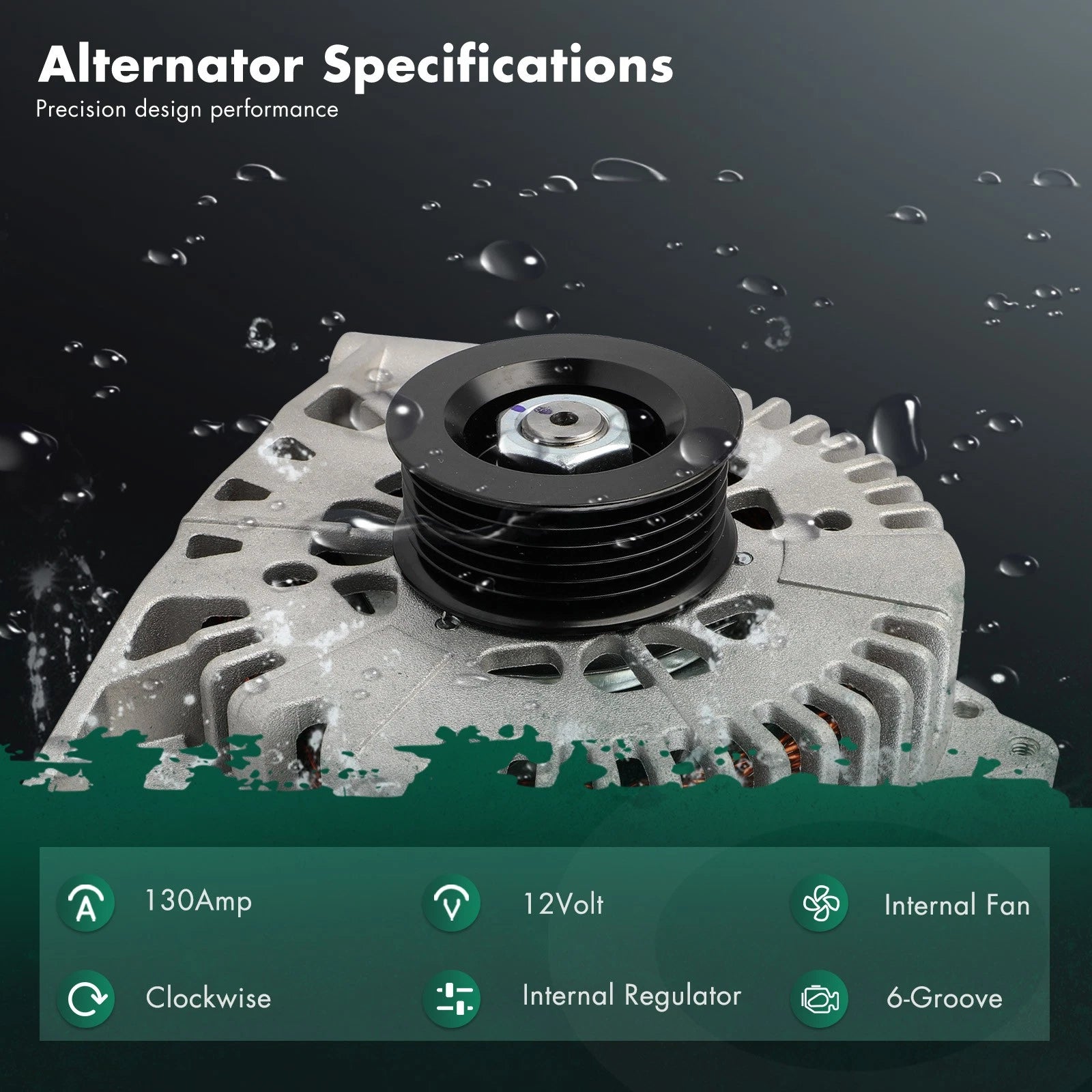 Alternator 130A 5F9TAC 8442 for Ford Five Hundred, Freestyle (2005–2007)