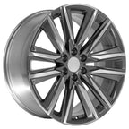 24" Gunmetal 2WD Wheel w/Polished Face for 1988-2000 Chevy C2500 - RVO4764