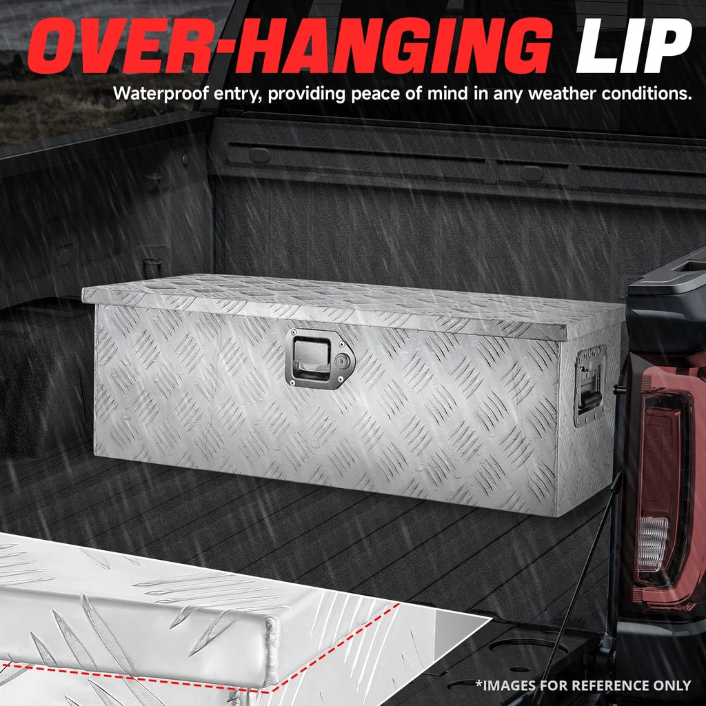 Recessed Side Handle Aluminum Tool Box for Universal Use (77cm x 33cm x 26cm)
