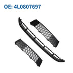 Set of 1 Front Lower Bumper Grille for Audi Q7 (2020–2024) Black Sport Style