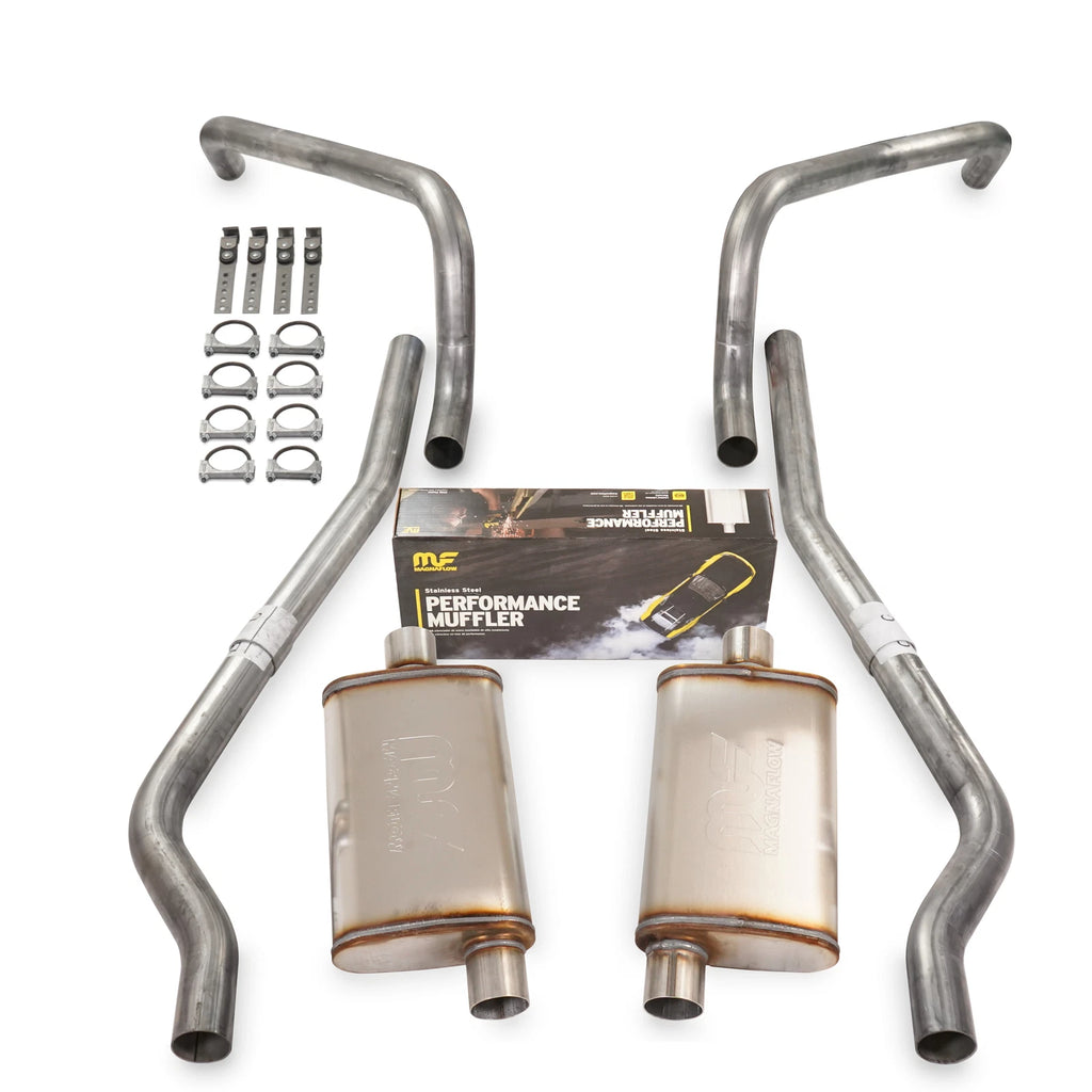 Dual Exhaust Kit for Chevy II Nova (1962–1967) - 2.5" Stainless Mufflers