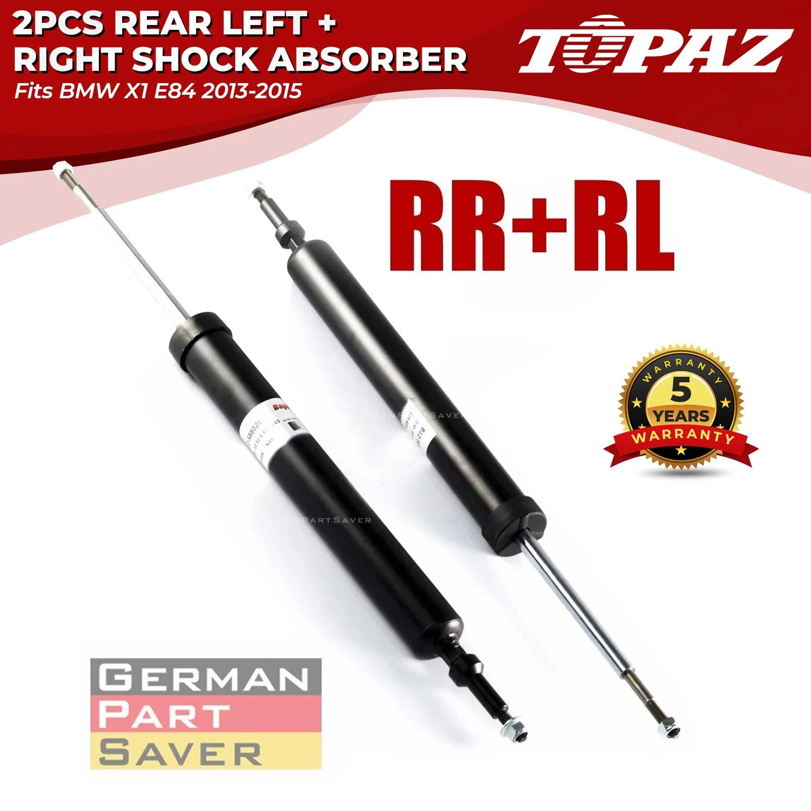 2X Rear Shock Absorbers for BMW X1 E84 (2013–2015)