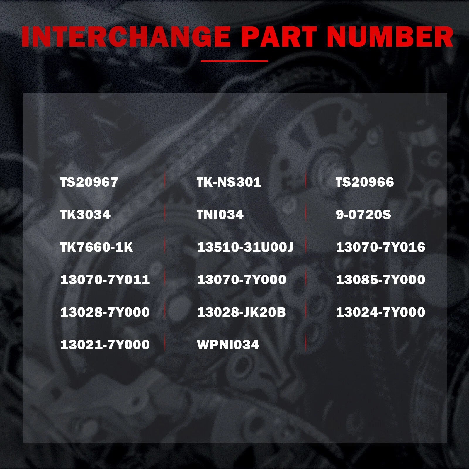 Timing Chain Kit for Nissan Quest, Altima (2004-2009)