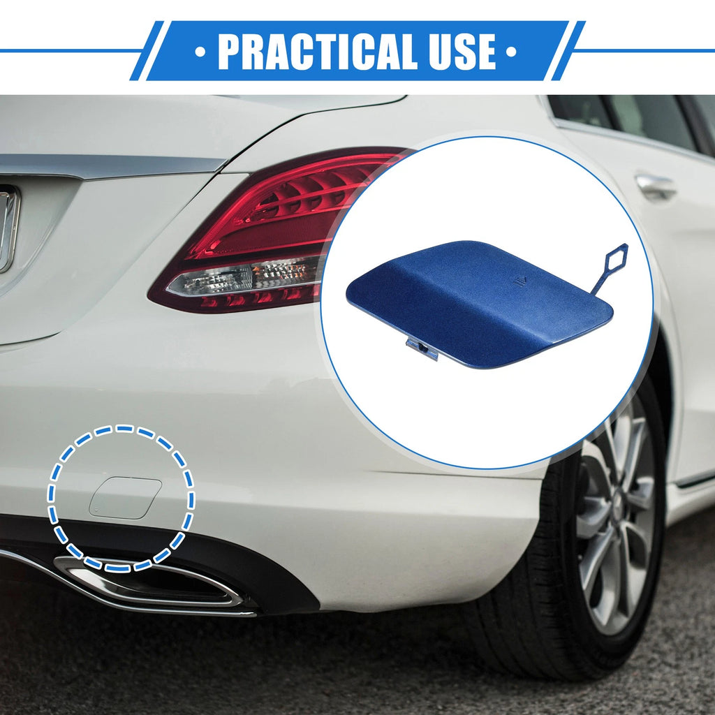 Tow Hook Eye Hole Cover Cap for Mercedes-Benz C300 Sedan (2016–2018) Blue