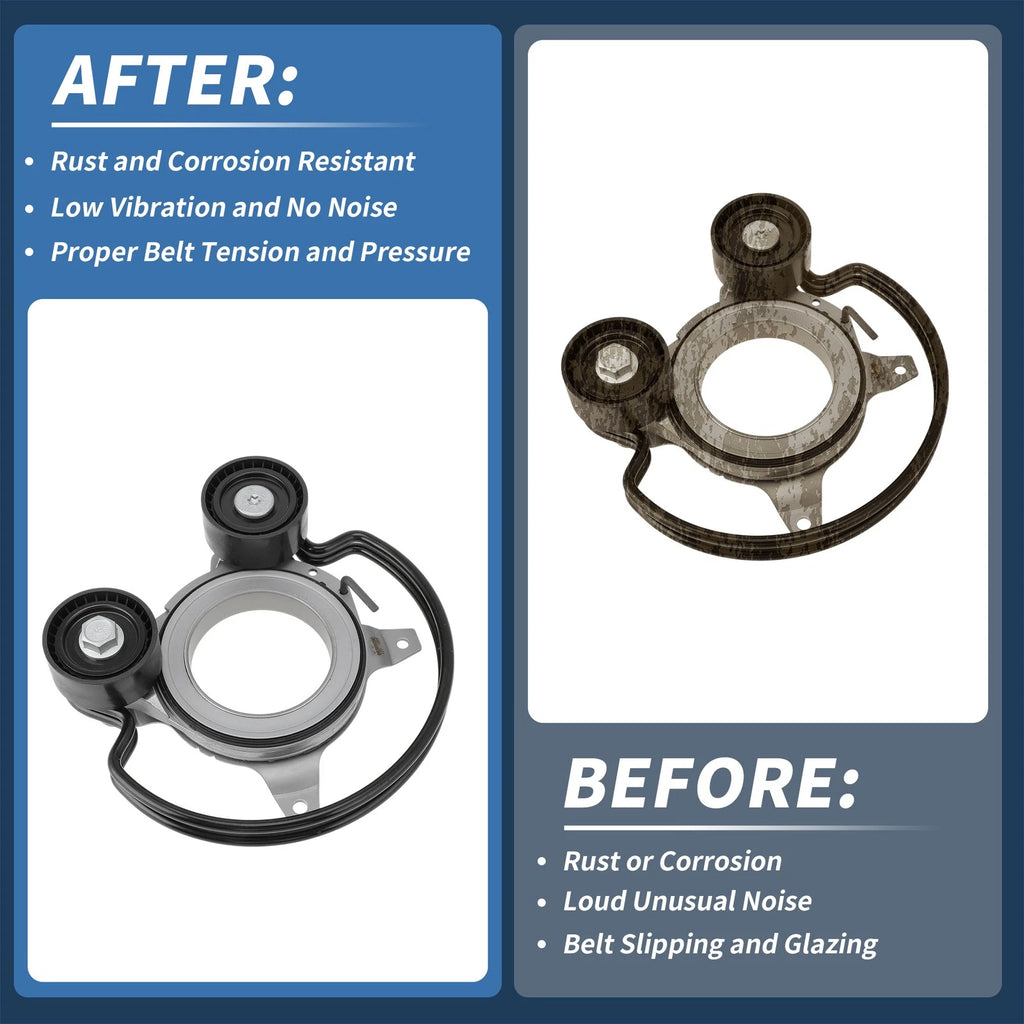 Belt Tensioner for Audi A4 (2015–2024) No. 06L903133Q Metal Plastic