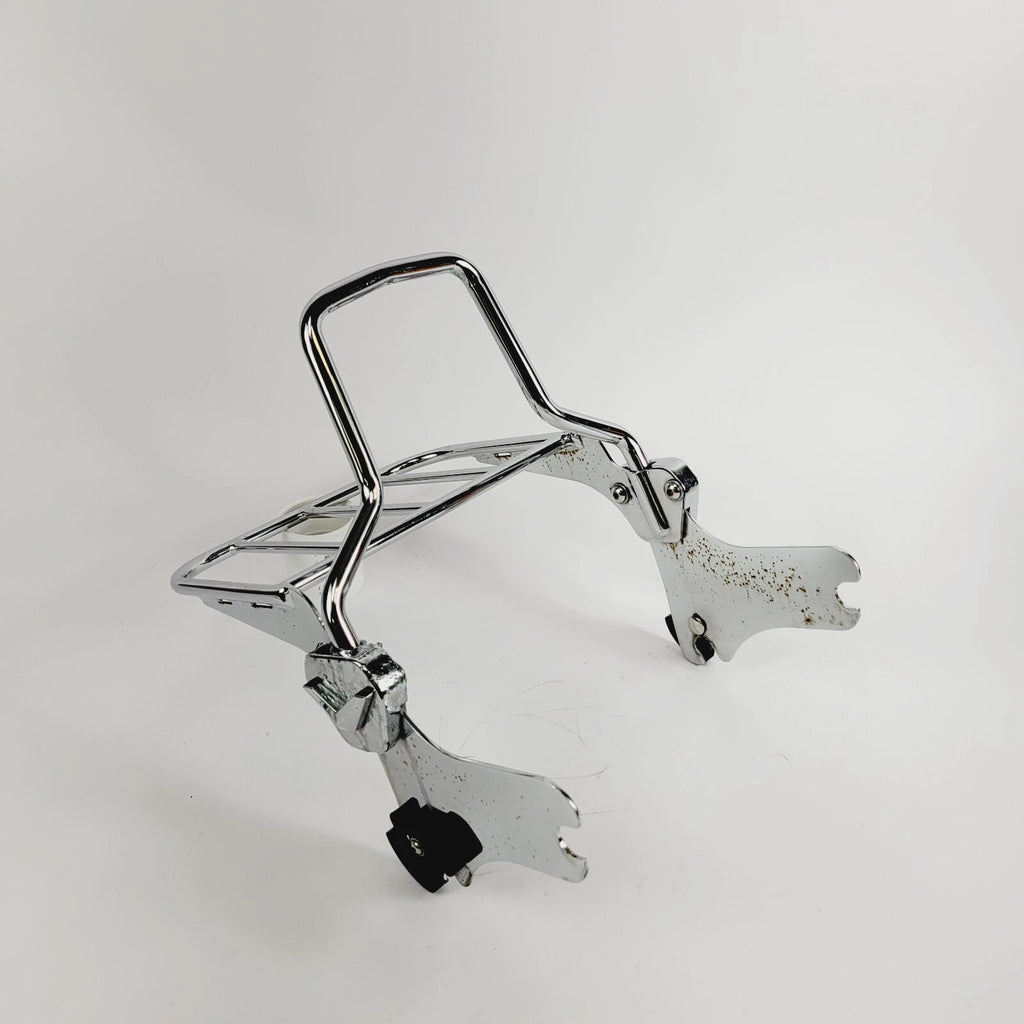 Chrome Sissy Bar Passenger Backrest/Luggage Rack for Harley Davidson Touring (1997–2008)