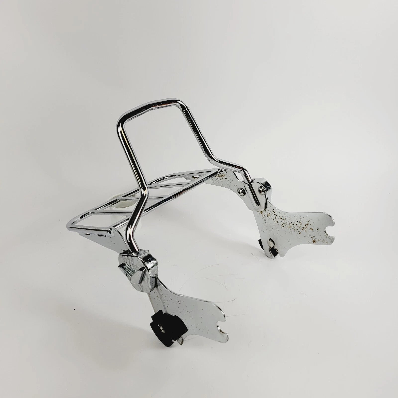 Chrome Sissy Bar Passenger Backrest/Luggage Rack for Harley Davidson Touring (1997–2008)