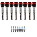 Set of 8 Ignition Coils & Spark Plugs for Audi R8 S5 (2007–2020)