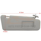 Right Passenger Side Gray Sun Visor for Toyota Highlander (2008-2013)
