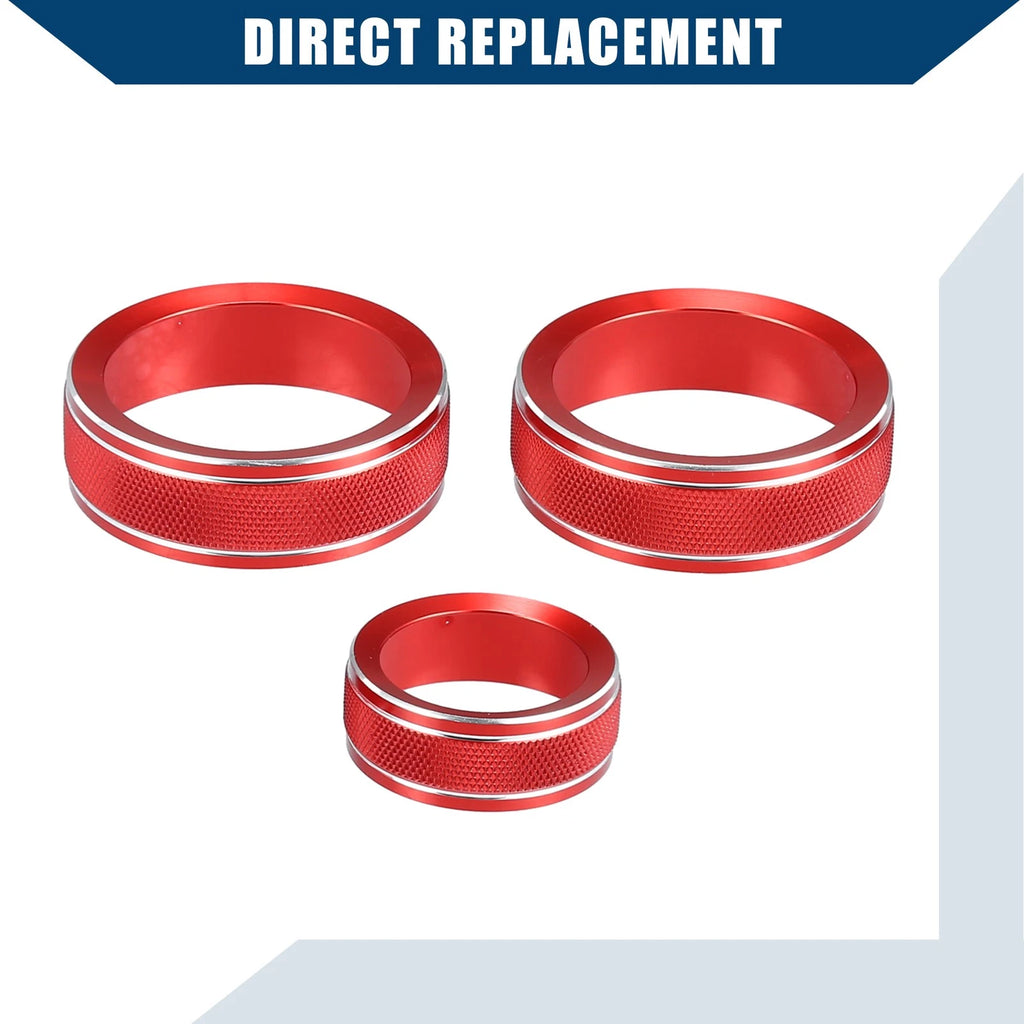 Set of 1 Air Conditioner AC Control Switch Knob Cover for Subaru Impreza (2017–2023) Red