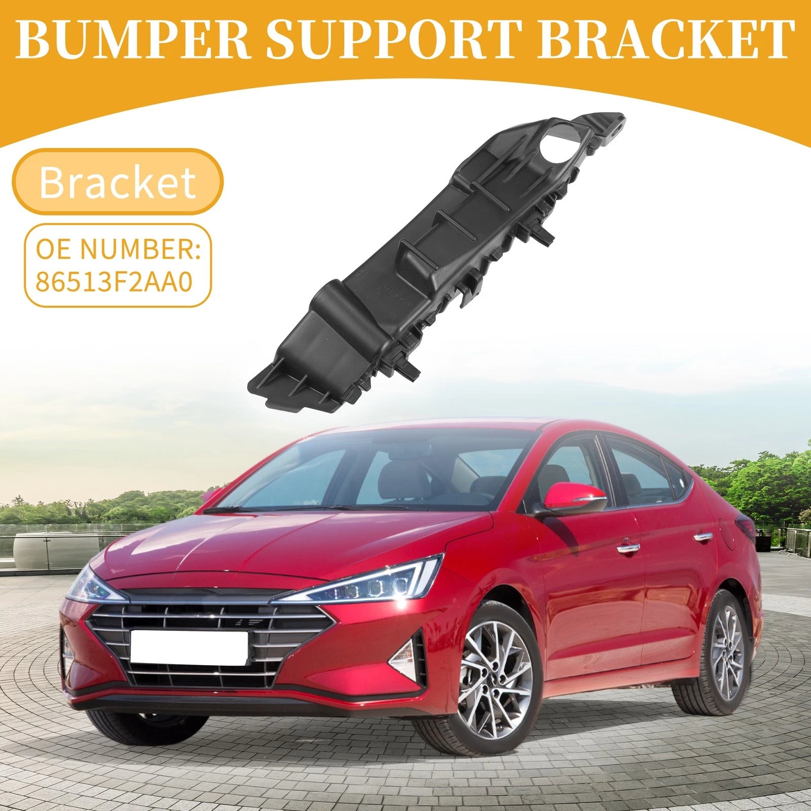 LH Front Bumper Support Bracket for Hyundai Elantra (2019–2020)