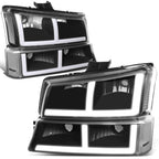 LED DRL Headlights Bumper Lamps for Silverado 1500-3500 (2003–2007)