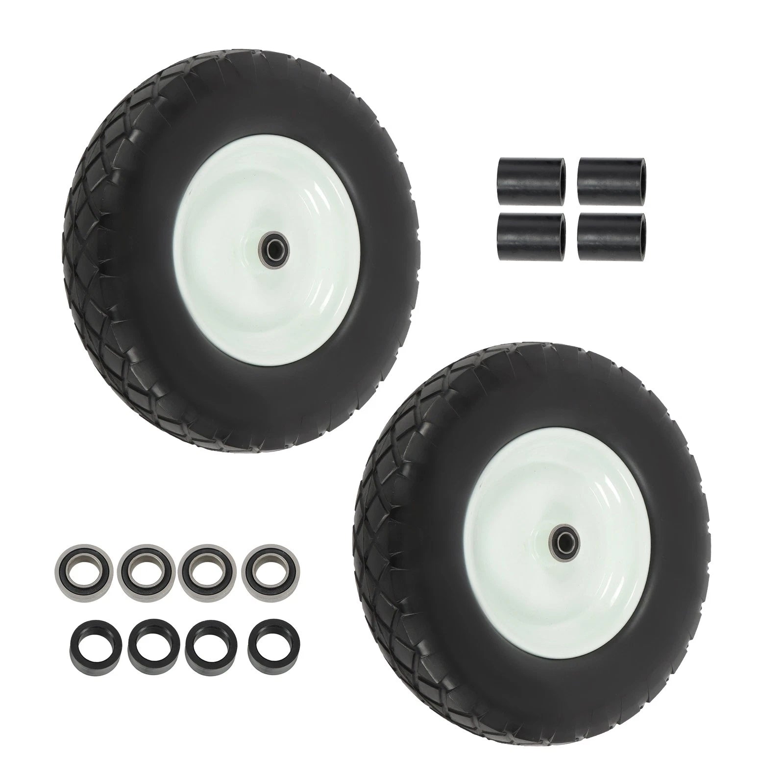 Solid Lawn Mower Tires for Trolley (16x4.80/4.00-8")
