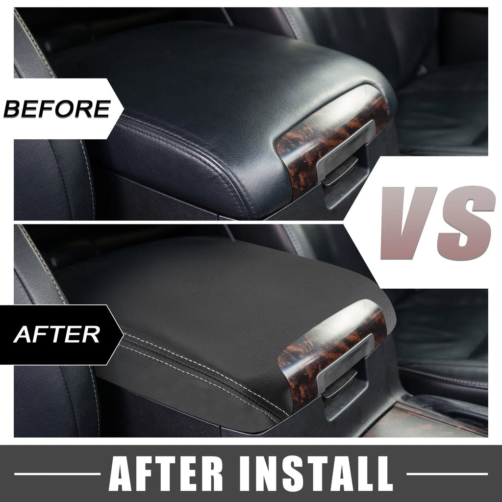 Center Console Armrest Cover for Dodge Charger (2011–2023) Black Gray