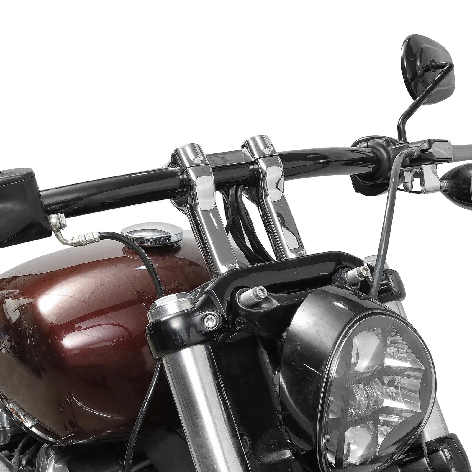4" Handlebar Riser for Harley Dyna Low Rider, Super Glide, Softail