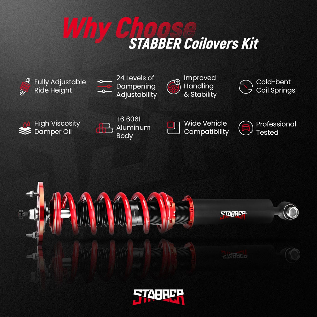 Stabber Coilover 24 Way Damping Lowering Kit for Nissan 240SX Silvia (1995–1998)