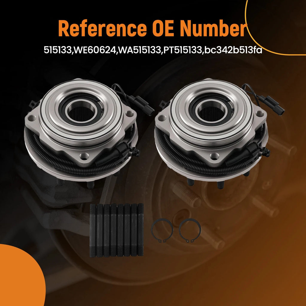 Set of 2 Front Wheel Hub Assembly for Ford F-450 F-550 Super Duty (2011–2016) PT515133