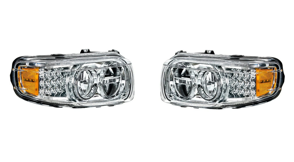 Premium LED Headlights with LED DRL and Turn Signals for Peterbilt 388/389 (2010–2021)