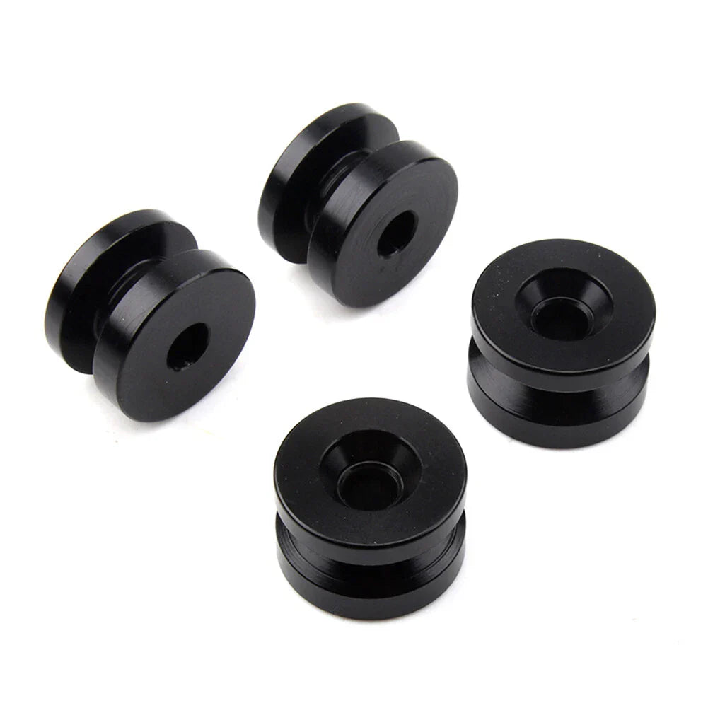 Black Motorcycle Trunk Base Plate Tail Box Pad Bracket Spacer