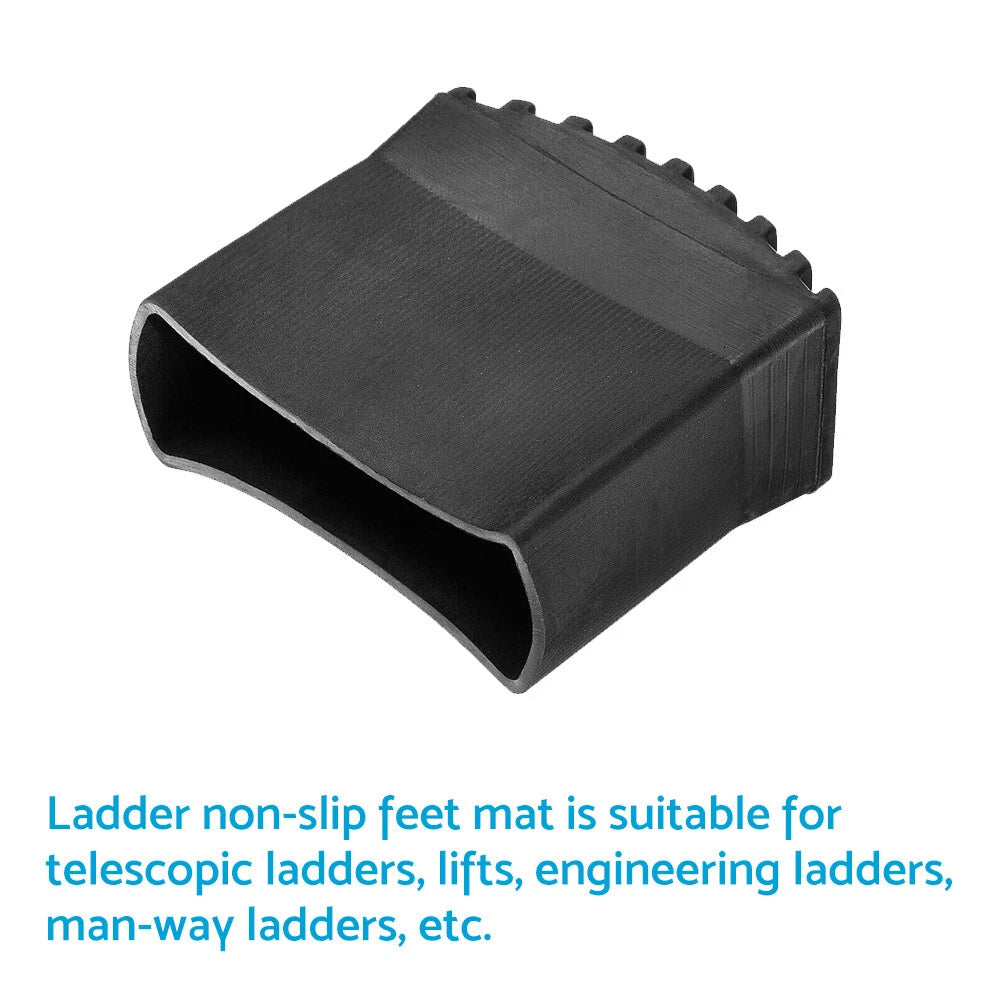 Set of 4 Rubber Non-Slip Ladder Feet Mats for Aluminum Ladder