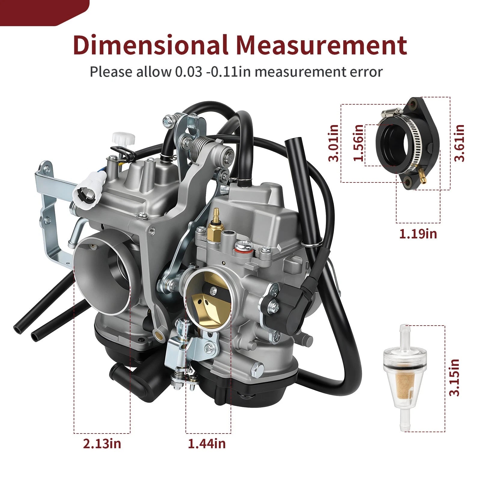 Carburetor Kit for Yamaha V-Star 1100 XVS1100 (1999–2005) / # 5EL-14900-21-00